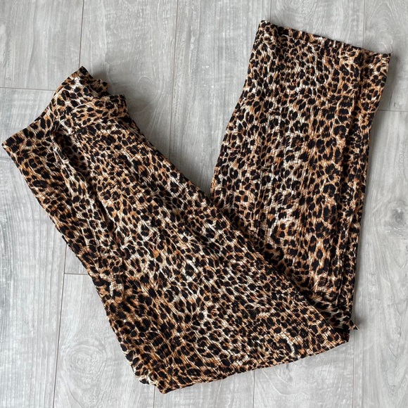 Nanushka leopard/cheetah print pleated pants - Picture 4 of 4